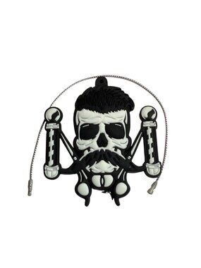 2 Sided Black White Rubber Barbers Symbol New 3"X"3"